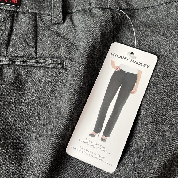 HILARY RADLEY STRAIGHT LEG PANTS; NEW WITH TAG - Picture 3 of 4